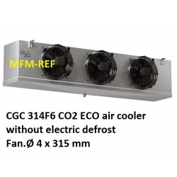 CGC 314F6 CO2 ECO enfriador de aire espaciamiento Fin 6 mm sin descongelación eléctrica