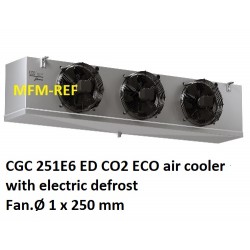 CGC 251E6 ED CO2 ECO refrigerador de ar espaçamento entre as aletas 6 milímetros com degelo elétrico