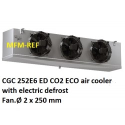 CGC 252E6 ED CO2 ECO air cooler Fin spacing 6 mm with electric defrost