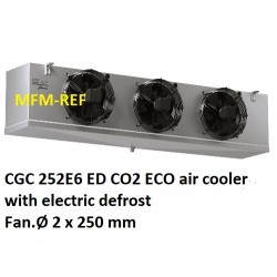 ECO: CGC 252E6 ED CO2 air cooler Fin spacing 6mm with electric defrost