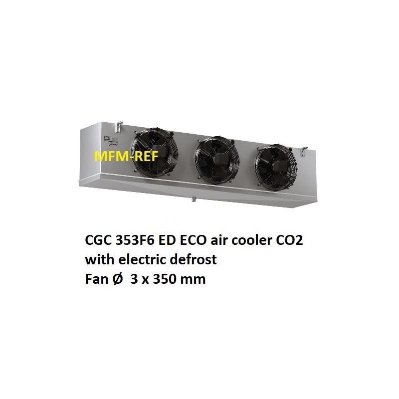 ECO: CGC 353F6 ED CO2 enfriador de aire, espaciamiento Fin 6 mm