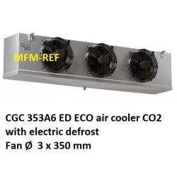 ECO: CGC 353A6 ED CO2 air cooler Fin spacing 6mm with electric defrost