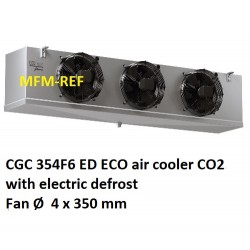 ECO: CGC 354F6 ED CO2 Luftkühler Lamellenabstand: 6 mm mit elektrische Abtauung