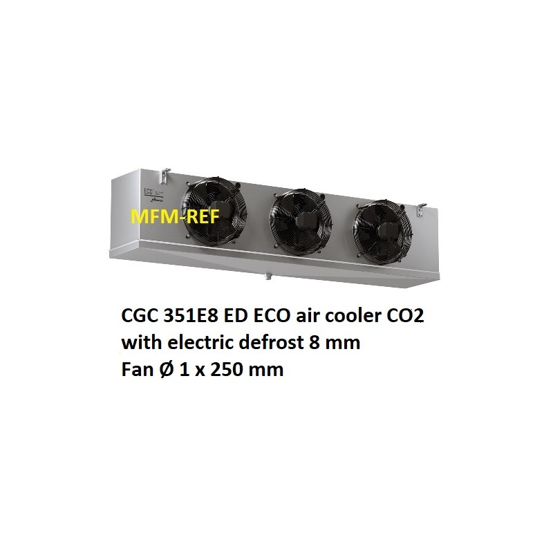 ECO: CGC 351E8 ED CO2 air cooler Fin spacing: 8 mm