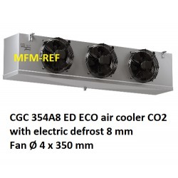 ECO: CGC 354A8 ED CO2 luchtkoeler - condensor: Lamelafstand 8 mm met elektrische ontdooiing