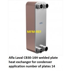 Alfa Laval CB30-14H welded plate heat exchanger for condenser application