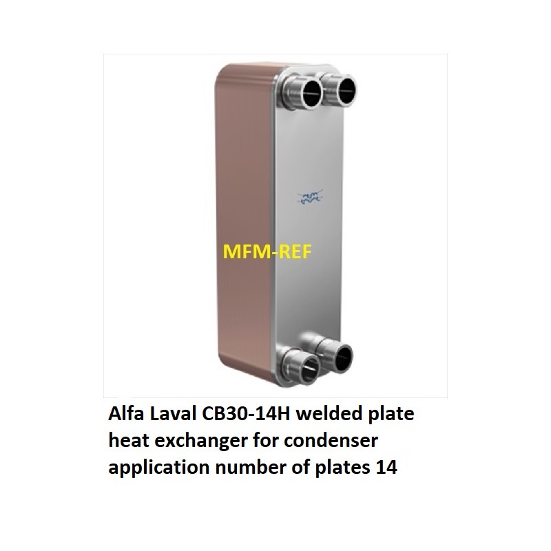 CB30-14H Alfa Laval welded plate heat exchanger condenser application