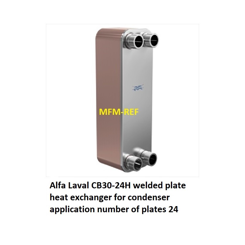 CB30-24H Alfa Laval welded plate heat exchanger for condenser