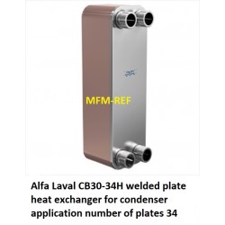 Alfa Laval CB30-34H welded plate heat exchanger for condenser application