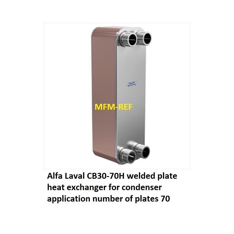 CB30-70H Alfa Laval welded plate heat exchanger condenser application