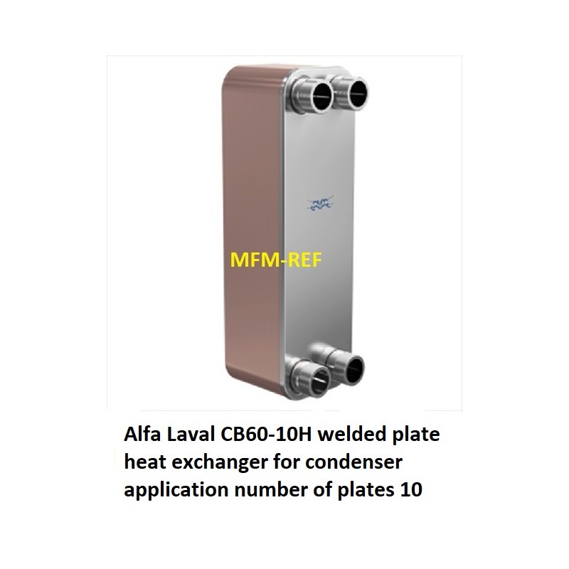 CB60-10H Alfa Laval welded plate heat exchanger condenser application