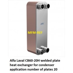 CB60-20H Alfa Laval trocador de calor de placa soldada condensador
