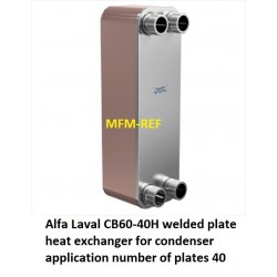 CB60-40H Alfa Laval Intercambiador de places aplicación de condensador