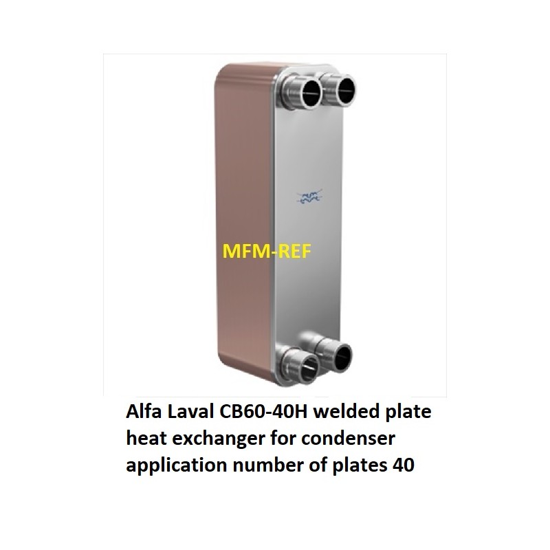 CB60-40H Alfa Laval échangeur à plaques pour application de condenseur