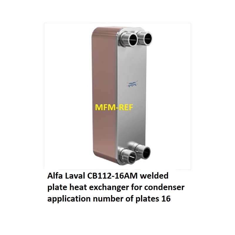 CB112-16AM Alfa Laval gesoldeerde platenwisselaar condensor toepassing