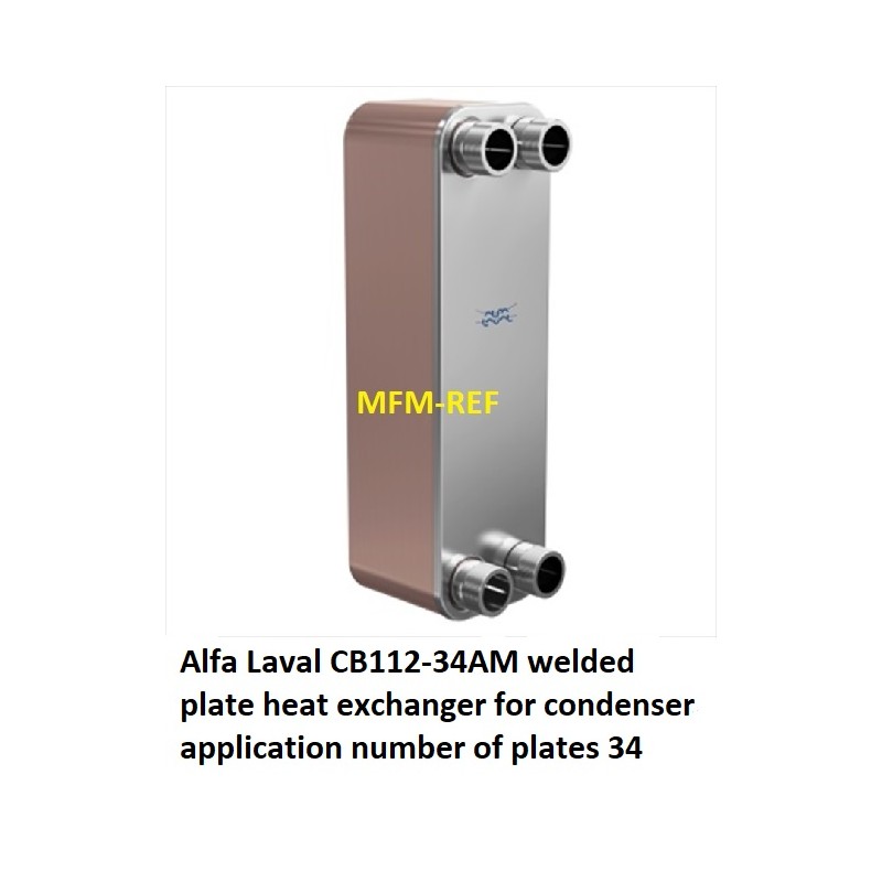 CB112-34AM Alfa Laval welded plate heatexchanger condenser application