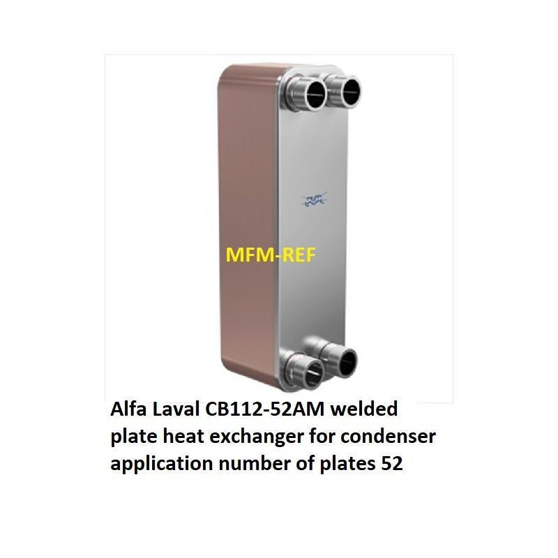 CCB112-52AM Alfa Laval welded plate heat exchanger for condenser