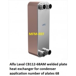 CB112-68AM Alfa Laval welded plate heat exchanger for condenser