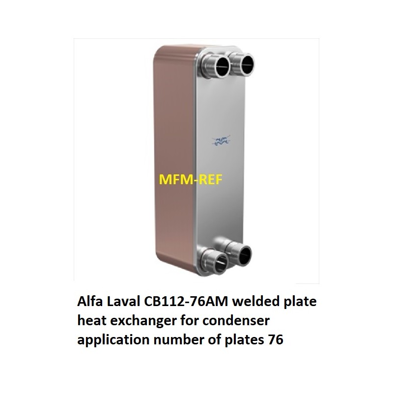 CB112-76AM Alfa Laval gesoldeerde platenwisselaar condensor toepassing