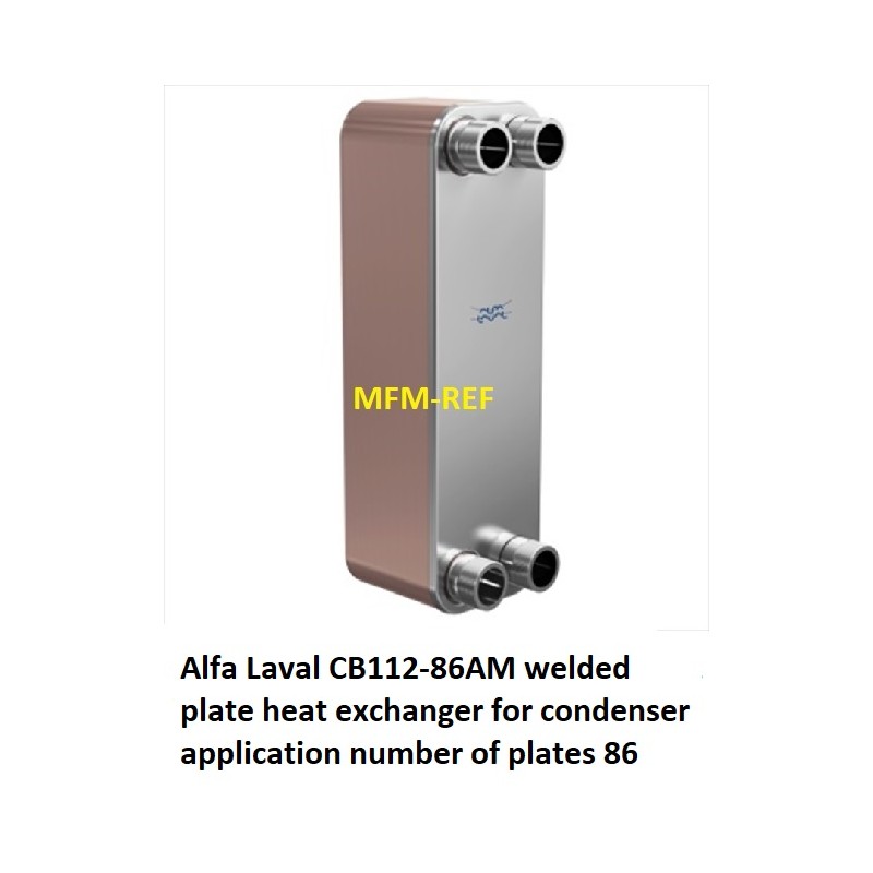 CB112-86AM Alfa Laval welded plateheat exchanger condenser application