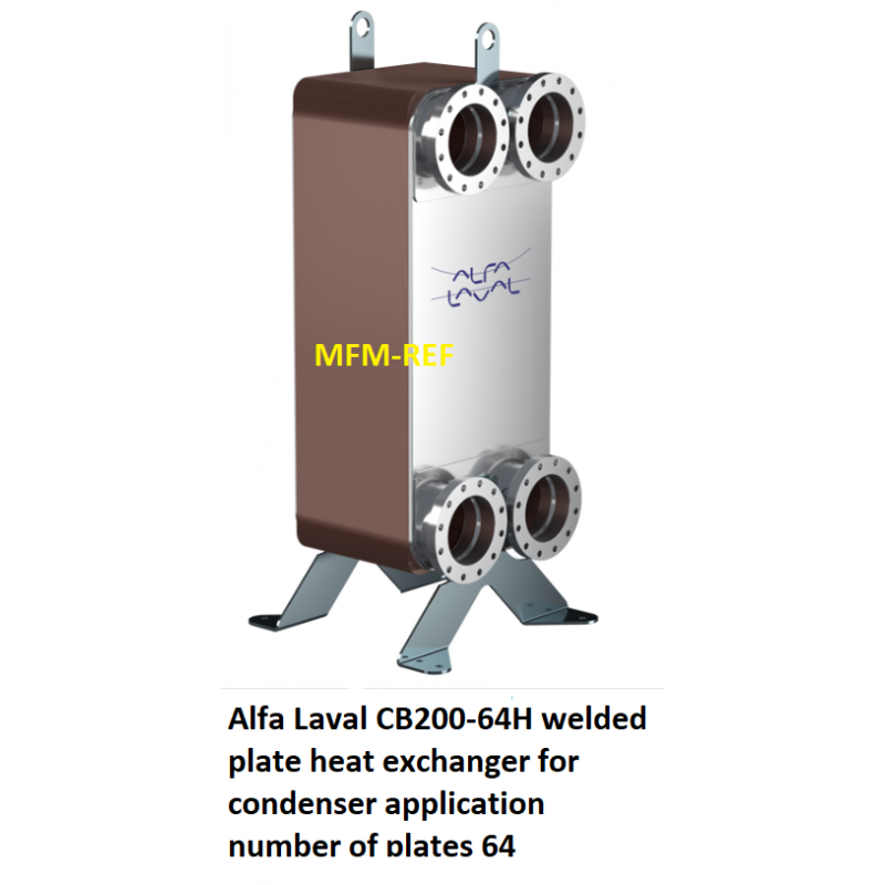 CB200-64H Alfa Laval gesoldeerde platenwisselaar condensor toepassing