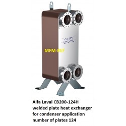 Alfa Laval CB200-124H gesoldeerde platenwisselaar voor condensor toepassing