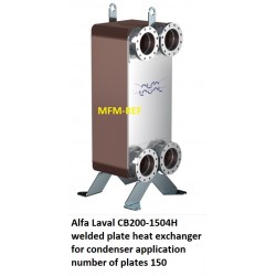 Alfa Laval CB200-1504H gesoldeerde platenwisselaar voor condensor toepassing