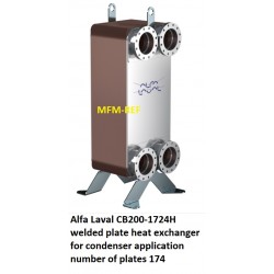 Alfa Laval CB200-1724H gesoldeerde platenwisselaar voor condensor toepassing