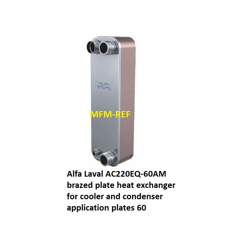 AC220EQ-60AM Alfa Laval brazed plate heat exchanger for evaporator
