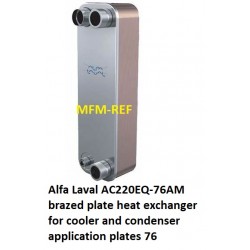 Alfa Laval AC220EQ-76AM placas soldadas intercambiador de calor para el evaporador y condensador aplicación