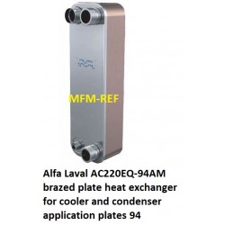 Alfa Laval AC220EQ-94AM brazed plate heat exchanger for evaporator & condenser applicatio