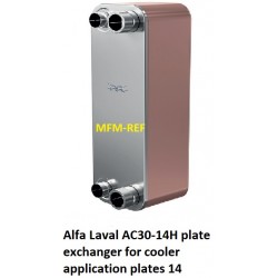 AC30-14H Alfa Laval gesoldeerde platenwisselaar voor koeler toepassing