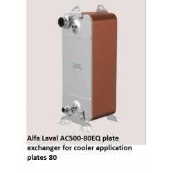AC500-80EQ Alfa Laval gesoldeerde platenwisselaar koeler toepassing