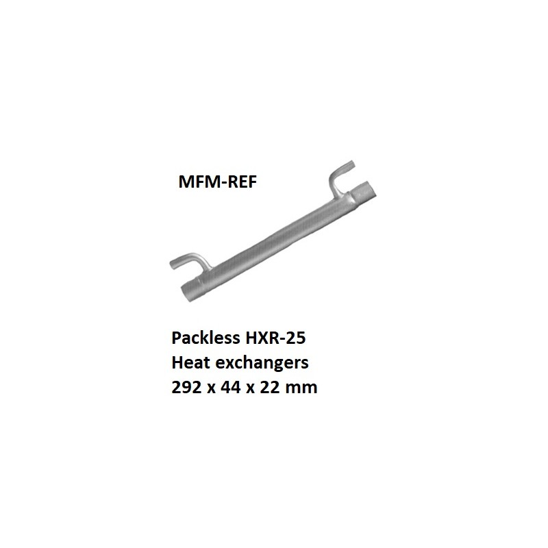 Packless  HXR-25 Heat exchangers292 x 44 x 22