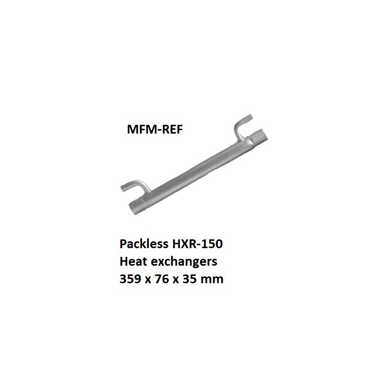 Packless HXR-150 trocador de calor 359 x 76 x 35