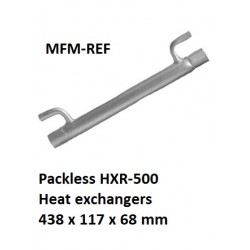 HXR-500 Packless trocador de calor 438 x 117 x 68 mm