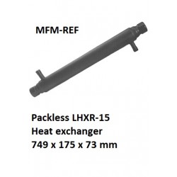 Packless LHXR-15 intercambiadore de calor 749 x 175 x 73