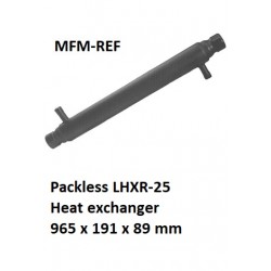 Packless LHXR-25 intercambiadores de calor 965 x 191 x 89