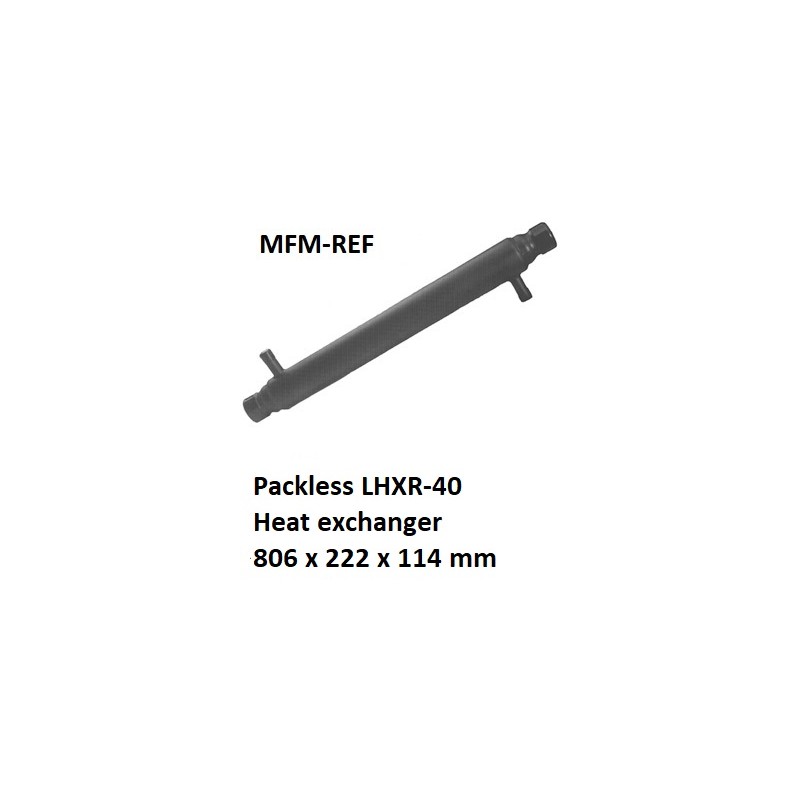 Packless LHXR-40 intercambiadores de calor 806 x 222 x 114