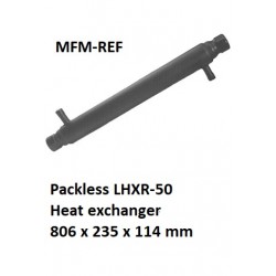 Packless LHXR-50 trocador de calor 806 x 235 x 114 mm