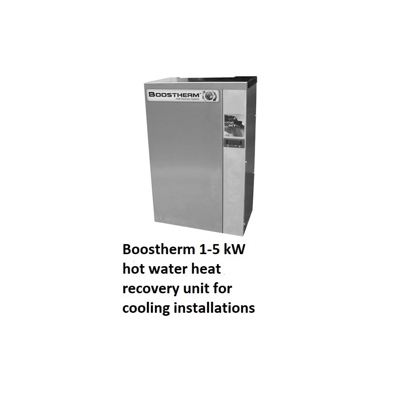 Boostherm 1-5 kW hot water heat recovery unit for cooling installation
