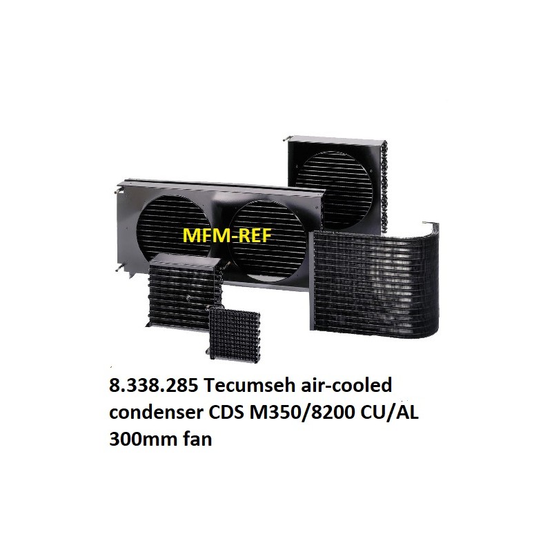 8338285 Tecumseh modelo de condensador refrigerado a ar CDS M350/8200 CU/AL 350mm