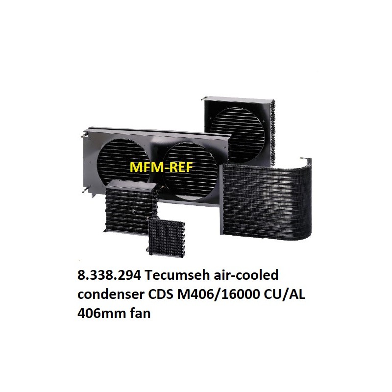 8338294 Tecumseh luftgekühlten Kondensator modell CDS M406/16000 CU/AL, 406mm
