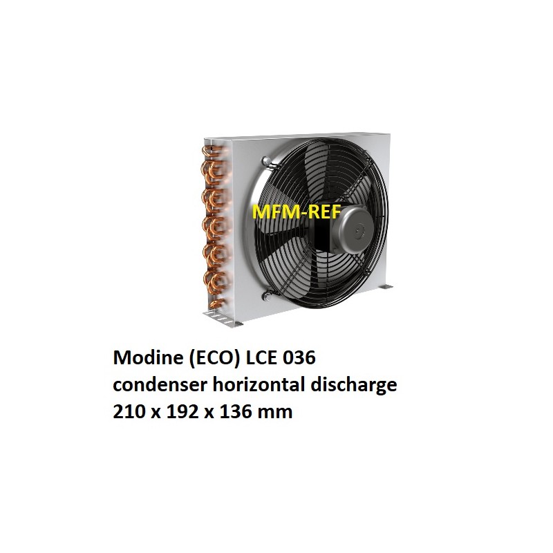 Modine (ECO) LCE 036 condensador que sopla horizontalmente