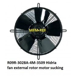 R09R-3028A-4M-3509 Hidria  fan with external rotor motor sucking