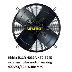 R11R-4035A-4T2-5745 Hidria  ventilador com rotor externo motor chupando 400V/3/50Hz. 400 mm