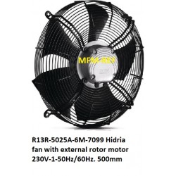 R13R-5025A-6M-7099 Hidria fan 230V-1-50Hz/60Hz.  500 mm