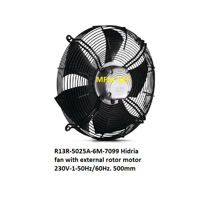 R13R-5025A-6M-7099 Hidria fan 230V-1-50Hz/60Hz.  500 mm