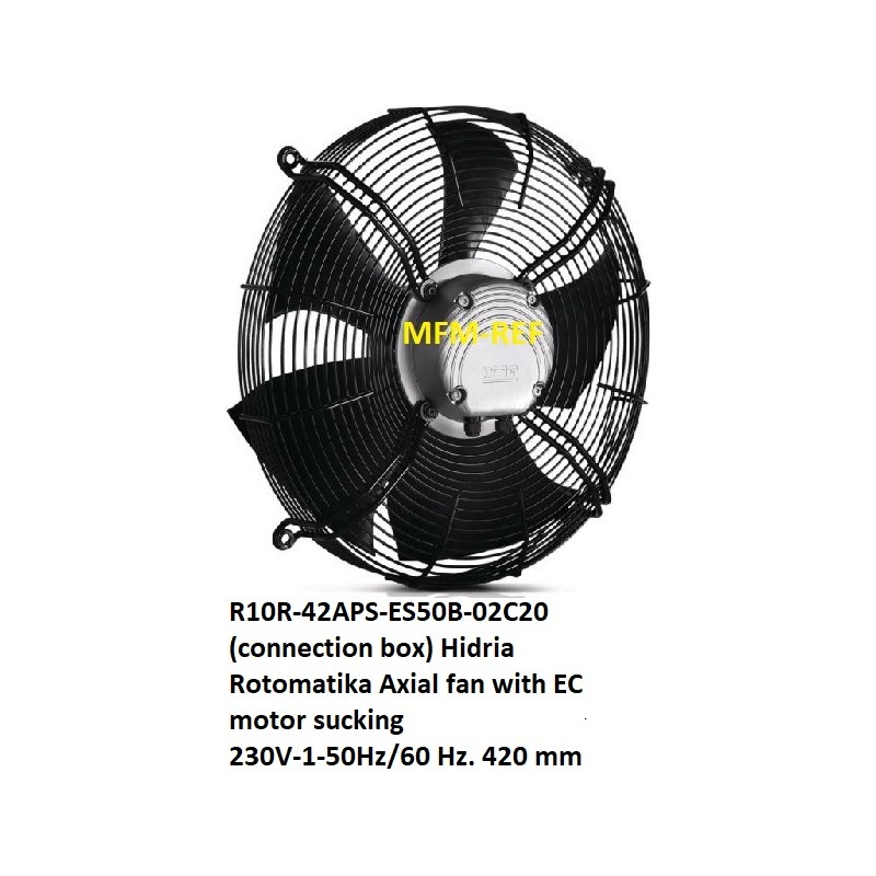 R10R-42APS-ES50B-02C20(connection box) Hidria Rotomatika Axiale ventilator