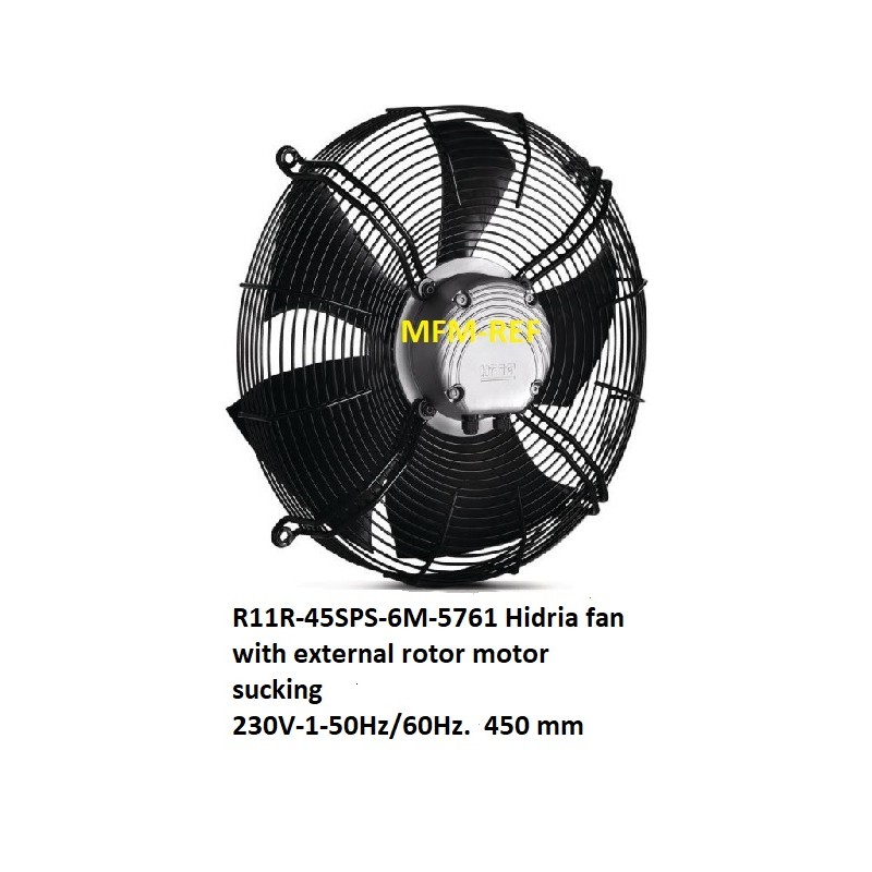 R11R-45SPS-6M-5761 Hidria ventilator externe rotormotor zuigend